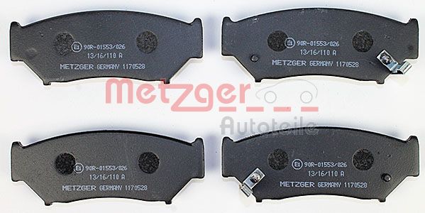 METZGER 1170528 Bremsbelagsatz, Scheibenbremse